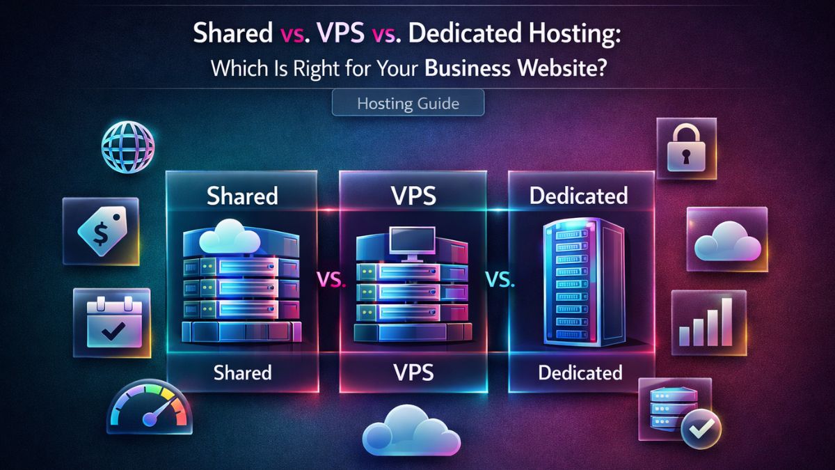 Shared vs. VPS vs. Dedicated Hosting: Which Is Right for Your Business Website?